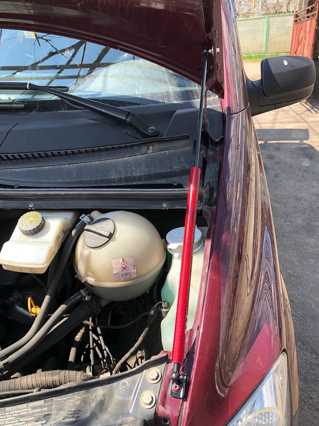 JINGLINGKJ Vordere Motorhaubenhaube für Vito W639 2003–2014 V-Klasse Dämpfer Stossdämpfer Gasfedern