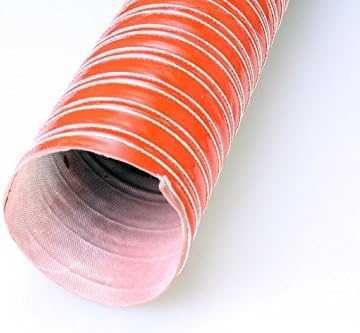 Autobahn88 Automotive SCAT Flex Duct (mit Silikon imprägniertes Fiberglas, stahldrahtverstärkt), Inn
