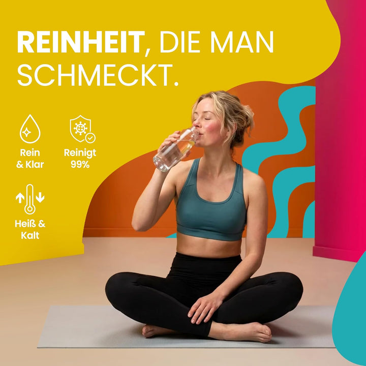 smardy blue tayma Osmoseanlage Auftisch, 5 Temperaturen, Heisswasser 90 °C | 5-stufige Umkehrosmosea