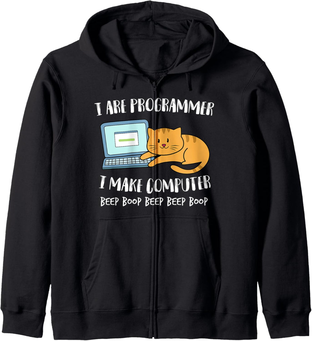 I Are Programmer Programmierer Informatiker Computer Katze Kapuzenjacke