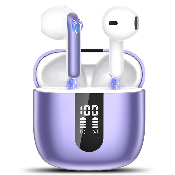 Bluetooth Kopfhörer, In Ear Kopfhörer Kabellos Bluetooth 5.4 Kabellose Kopfhörer mit 4 Mic, 2025 Kab