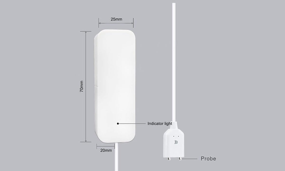 Sone Smart One Wasseralarmsensor mit WiFi, Batteriebetrieb, Smart Life/Tuya App kompatibel mit Alexa
