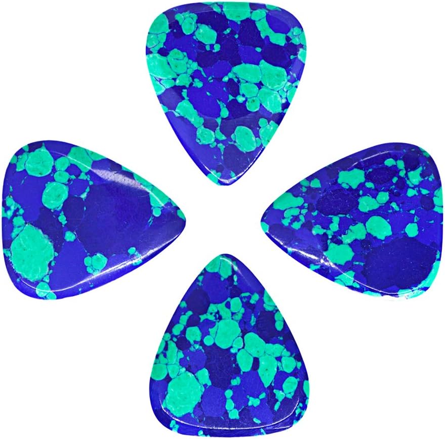 Stone Tones Plektren, 4er-Pack mit 4 verschiedenen Designs