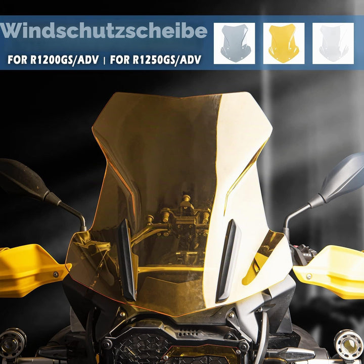 TAZGANTAX Motorrad Tourenscheibe Windschutz kompatibel mit B.M.W R1200GS R1250GS R 1200 GS R 1250 GS