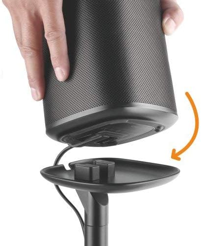 2 x Ständer für SONOS ONE/SL und Play 1 Lautsprecher Boxen Halter Lautsprecherständer Play:1 Schwarz