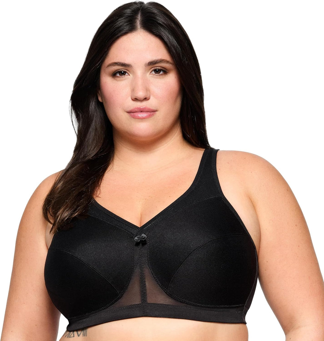 Glamorise Women's 1005 Full Coverage Bra 85C Schwarz, 85C Schwarz