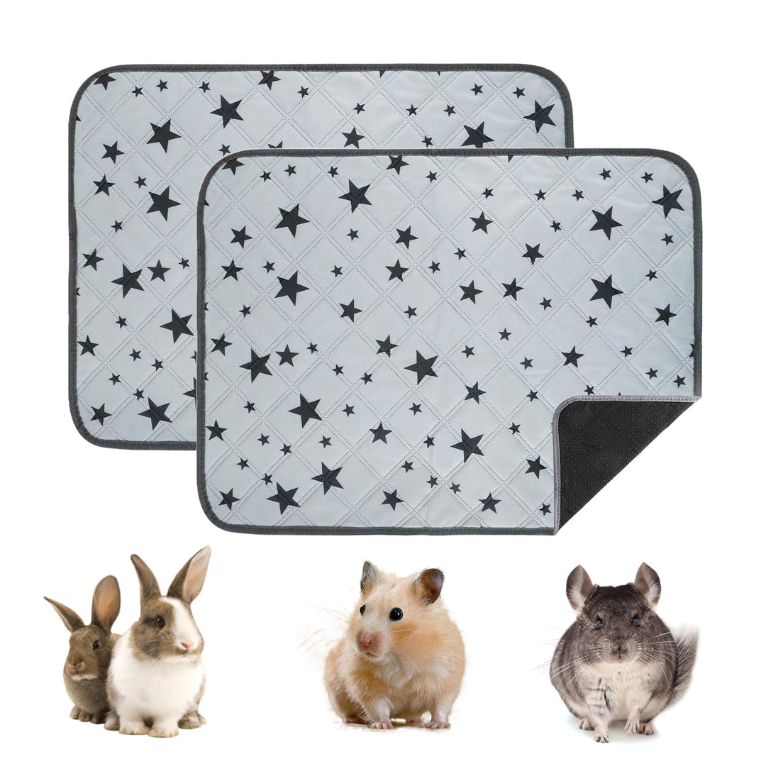 2 Stück 45*60CM Pipipads für Meerschweinchen, Meerschweinchen Unterlage Waschbar, Super Ssaugfähige