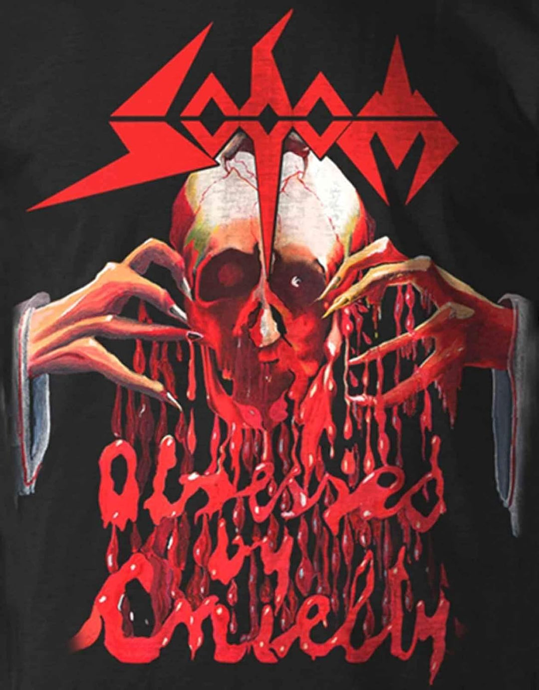 Sodom Obsessed By Cruelty Männer Langarmshirt schwarz Band-Merch, Bands M Schwarz, M Schwarz