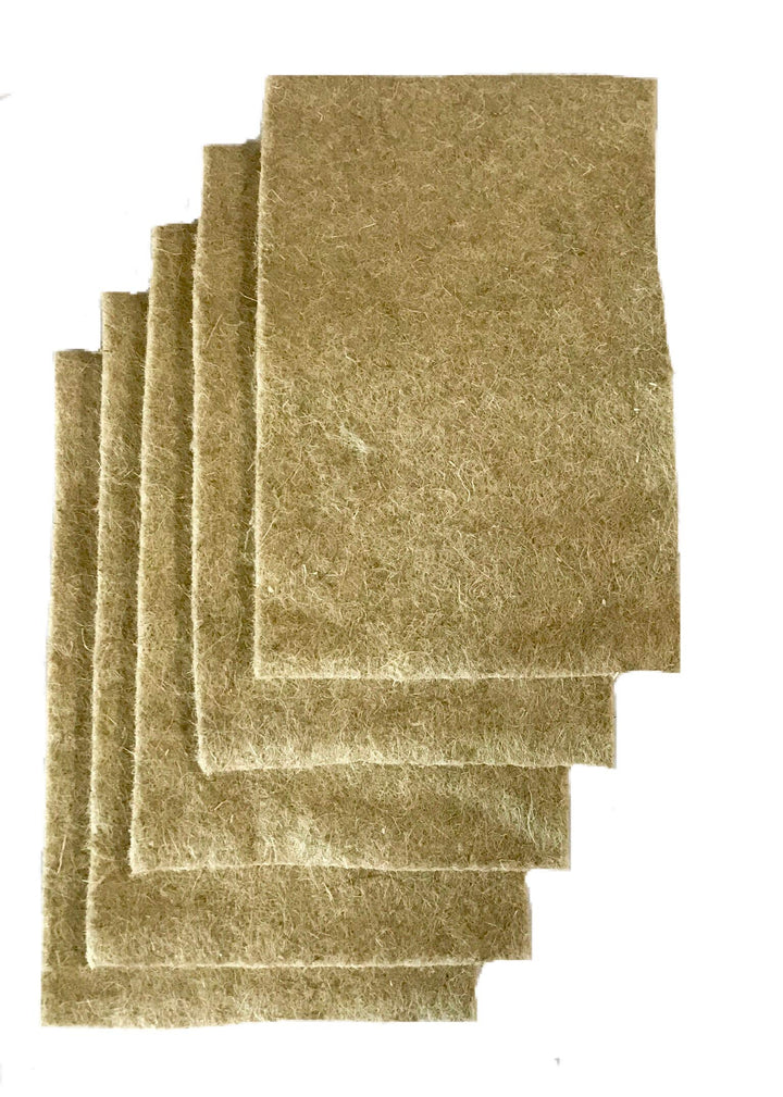 Anzuchtmatte aus 100% Hanf, 40 x 25 cm, ca. 1 cm dick, 5er Pack (EUR 2,79/Stück), Matte geeignet zur