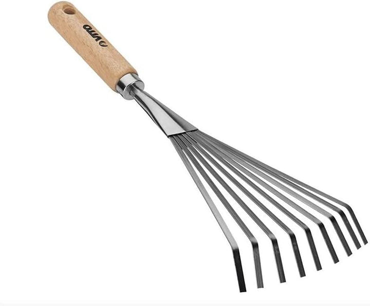 VITO - Set mit 10 Gartenwerkzeugen mit Holzgriff, Edelstahl und Schmiedeeisen, hochwertig
