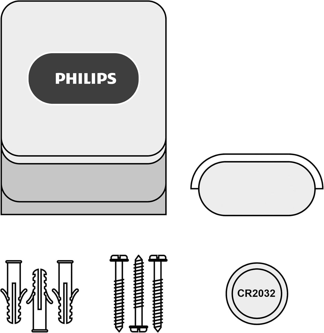 PHILIPS WelcomeBell COLOR, Funk Türklingel, bis zu 300 m Reichweite