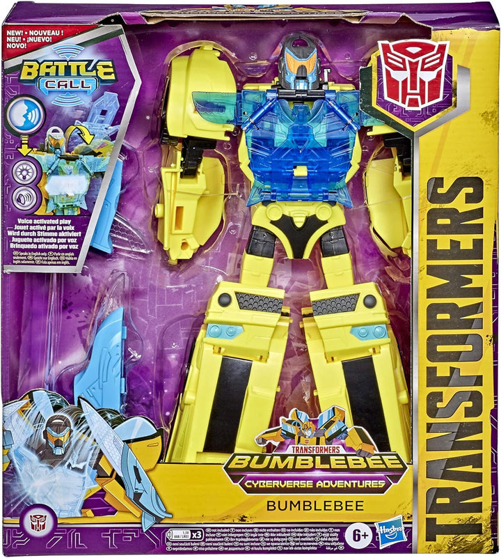 Transformers E8381 Bumblebee Cyberverse Adventures Battle Call Officer-Klasse Bumblebee, stimmenakti