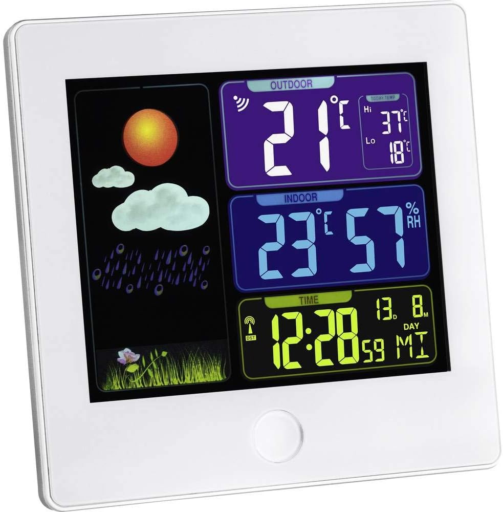 TFA Dostmann Sun Funk-Wetterstation, 35.1133.02 Wettervorhersage mit Farbdisplay, zur Raumklimakontr