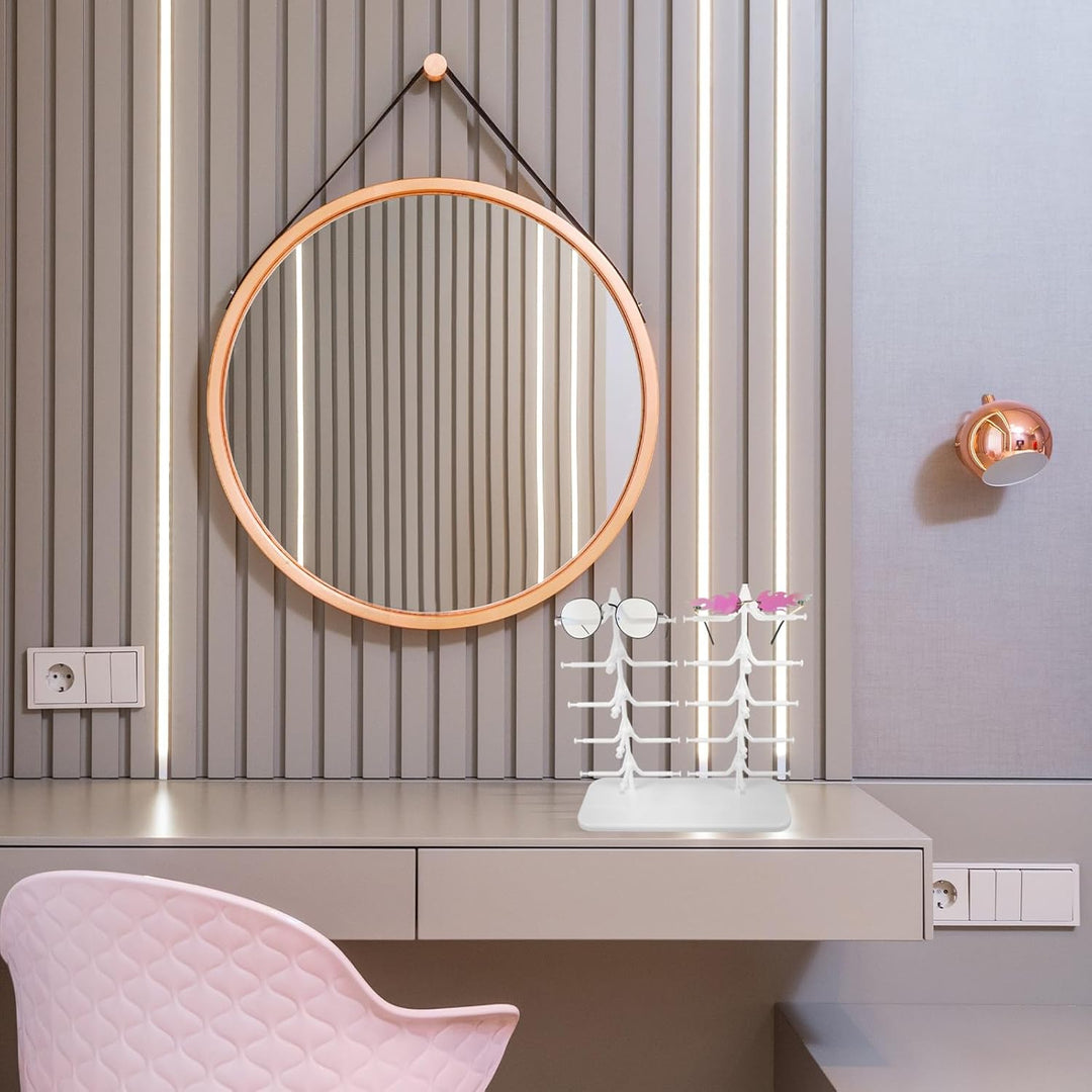Brillenständer für 10 Brillen, Brillenablage Sonnenbrillen Rack Brillenaufbewahrung Organizer Präsen