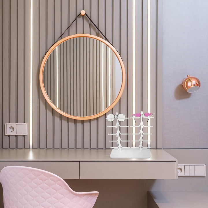 Brillenständer für 10 Brillen, Brillenablage Sonnenbrillen Rack Brillenaufbewahrung Organizer Präsen