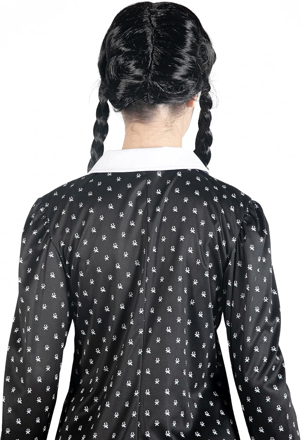 Ciao 11322.M Wednesday Addams Costume Fancy Dress Girl Official with Wig Disguise, Black, White, Siz