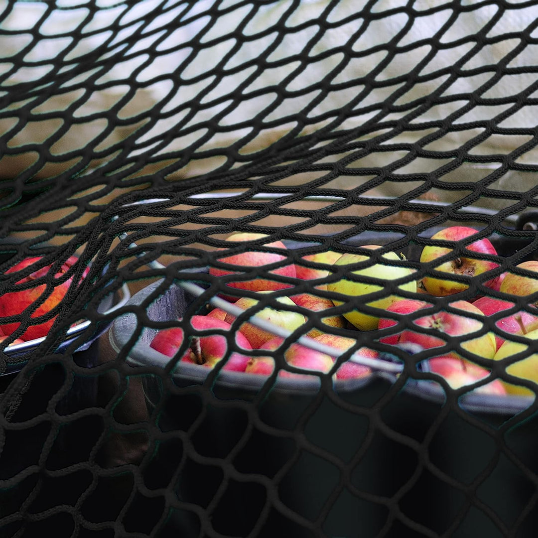 Relaxdays Anhängernetz, Gepäcknetz, dehnbar bis 3x2 Meter, schwarz 1, 1