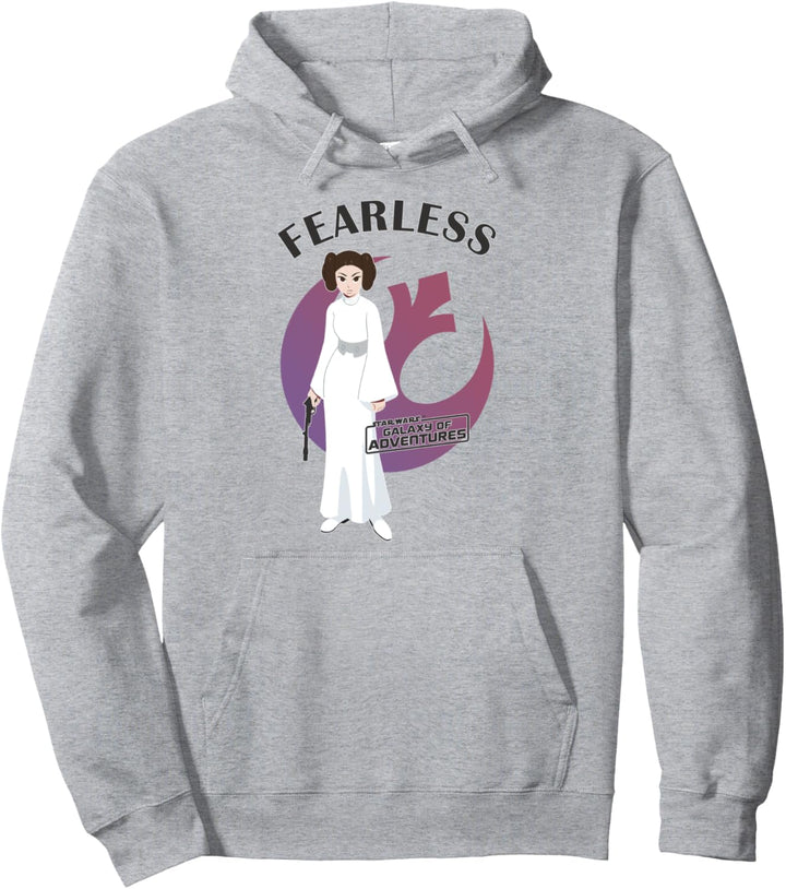 Star Wars Leia Fearless Side Rebel Logo Pullover Hoodie