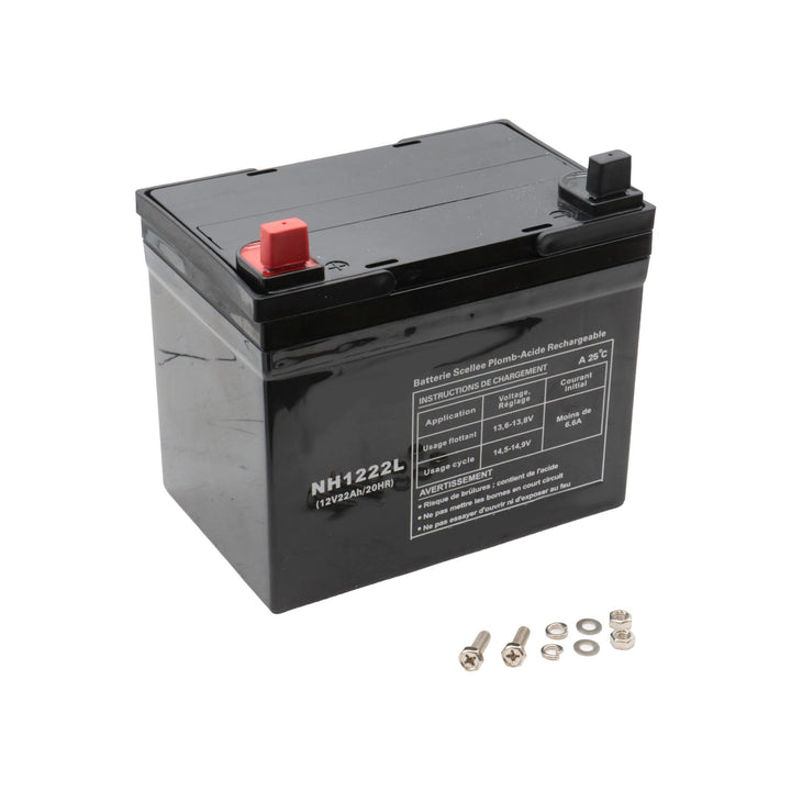 SECURA Batterie 12V 22Ah (+ Pol Links) kompatibel mit Stiga Park Pro 25 4WD Rasentraktor