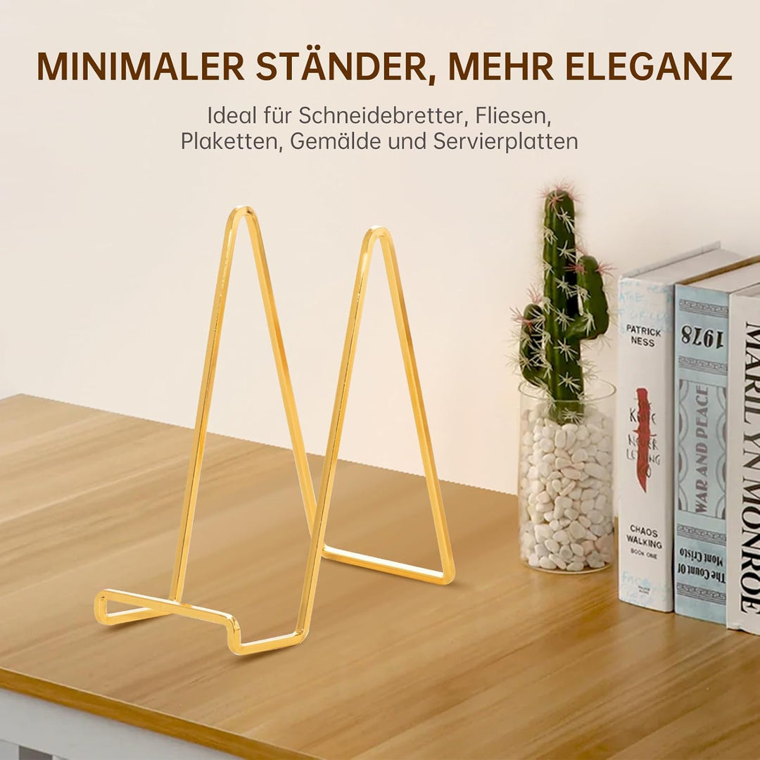 Staffelei Aufsteller Teller Ständer Metall - 3 Stück Tellerständer - Deko Tellerhalter - Dekoteller