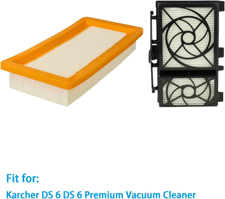 4 Stück Filter Zubehör für Kärcher DS6 DS 6 Premium Staubsauger Ersatzfilter Ersatzteile (2 Motorsch