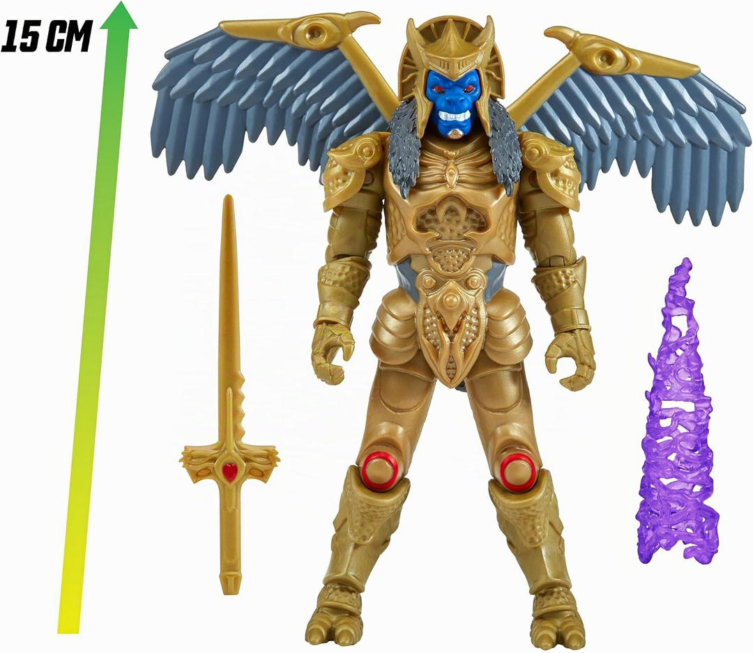 Power Rangers - Die Bösewichte, Figur mit Gelenk, 12 cm, Modell Goldar, für Kinder ab 4 Jahren, PWG0