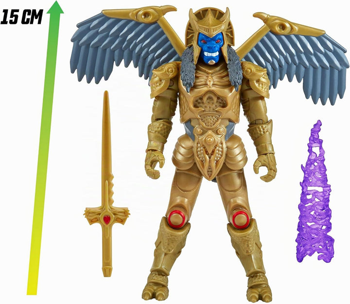 Power Rangers - Die Bösewichte, Figur mit Gelenk, 12 cm, Modell Goldar, für Kinder ab 4 Jahren, PWG0