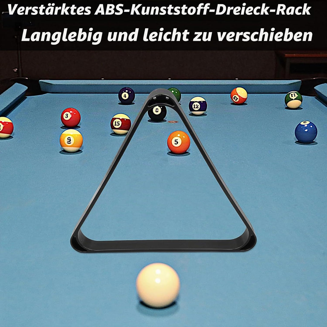 Billiard Pool Balls mit Billardkreide, Complete Set of 15 Pool Balls, Diameter 58mm Cue Ball Set for