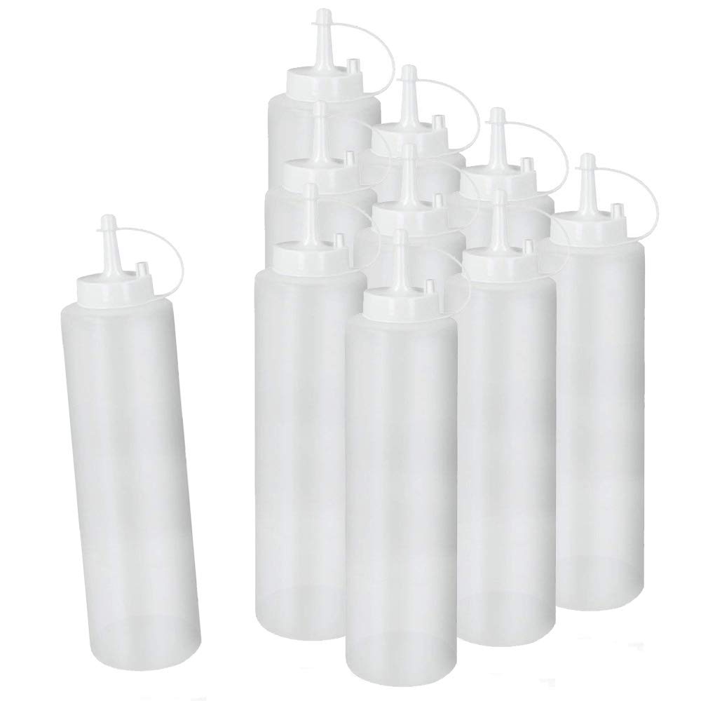 10er SET METALTEX 252964000 Squeezy Saucenspender 700 ml, Kunststoff/Ketchup/Senf/Sossenspender