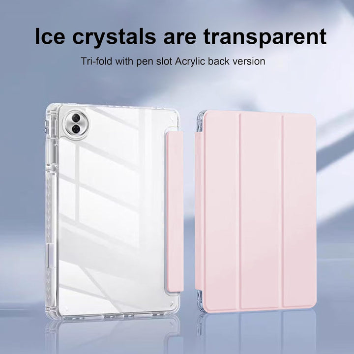 Schutzhülle für Honor Pad 10 Zoll mit Stifthalter + [1 Stück] Hartglas-Displayschutz, transparente S