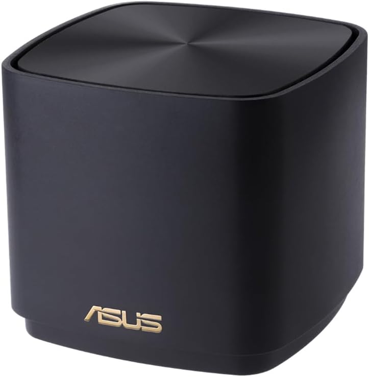 ASUS ZenWiFi AX Mini (XD4) AX1800 2er Set Schwarz kombinierbarer Router (2in1 Mesh Zugangspunkte-Set