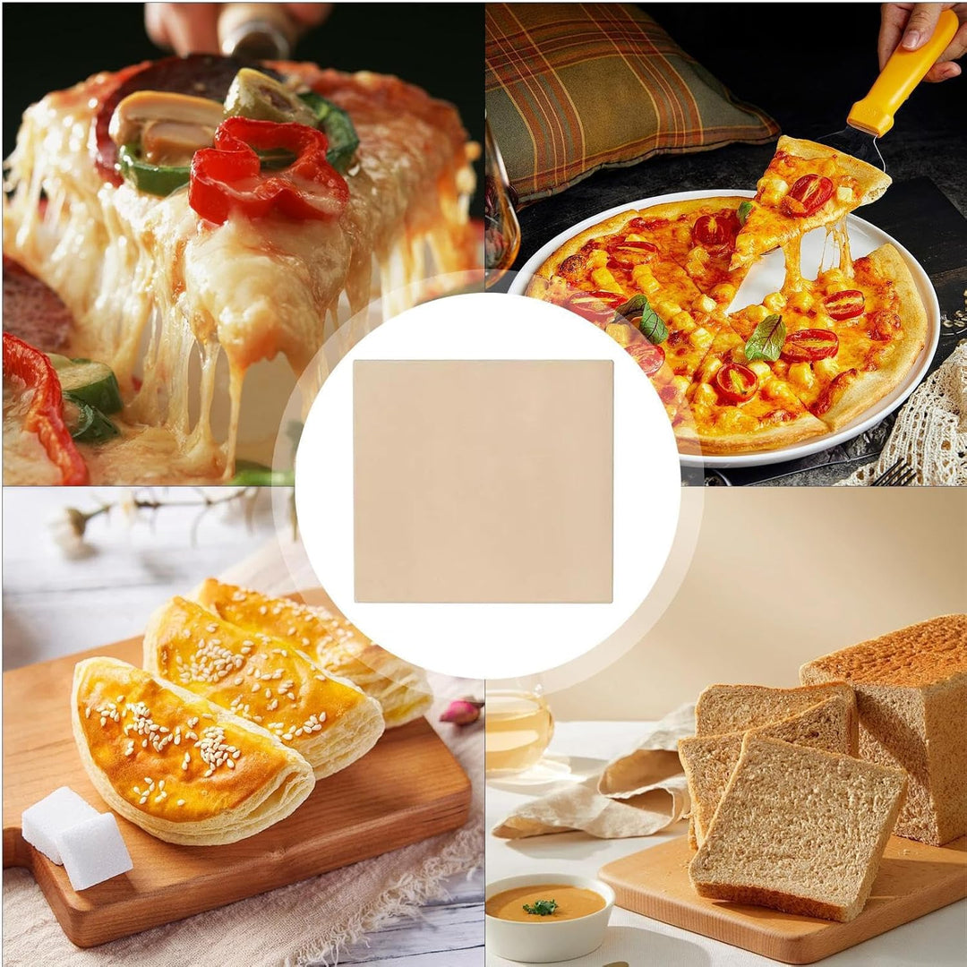 Grill Pizzastein,Backblech Für Küche | Keramik Pizzaplatte Zum Kochen Grillen Backen Brot Innen Auss
