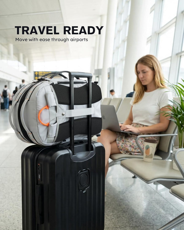 Tolaccea Reiserucksack, Handgepäck Rucksack Flugzeug, TSA-Freundlicher Laptop Rucksack 15,6 Zoll, Er