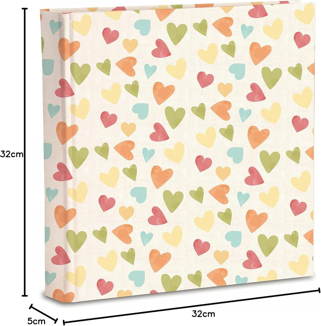 Fotoalbum 31 x 31/40 g (80 Seiten) aus Seidenpapier, Einband aus bedrucktem Papier mit matter Kunsts