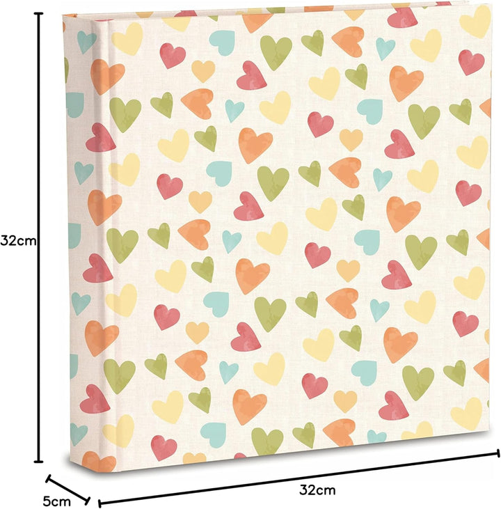 Fotoalbum 31 x 31/40 g (80 Seiten) aus Seidenpapier, Einband aus bedrucktem Papier mit matter Kunsts