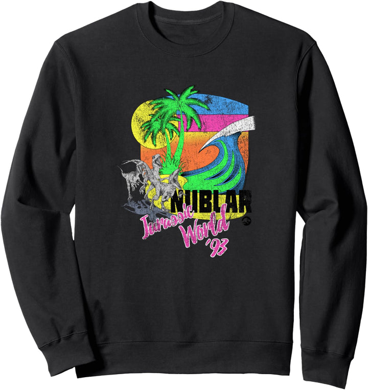 Jurassic World Velociraptor Dayglow Beach Sweatshirt