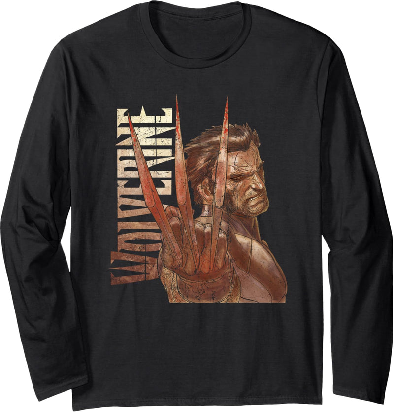 Marvel X-Men Wolverine Three Claws Langarmshirt