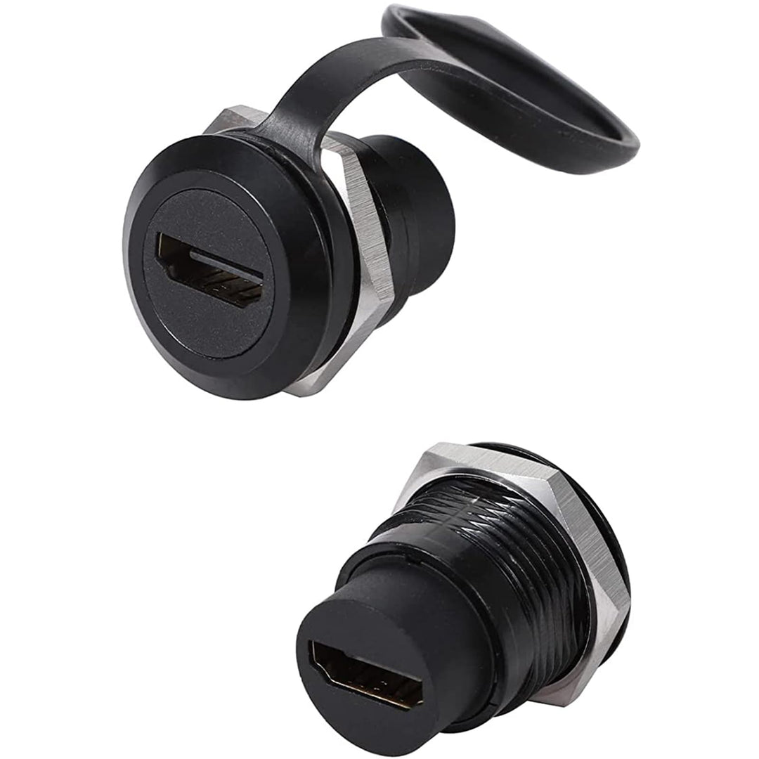 PENGLIN 2 STÜCK HDMI 2.0 Anschluss für Panelmontage, HDMI Durchgangskabel Koppler 4K 30Hz 3D und HDR