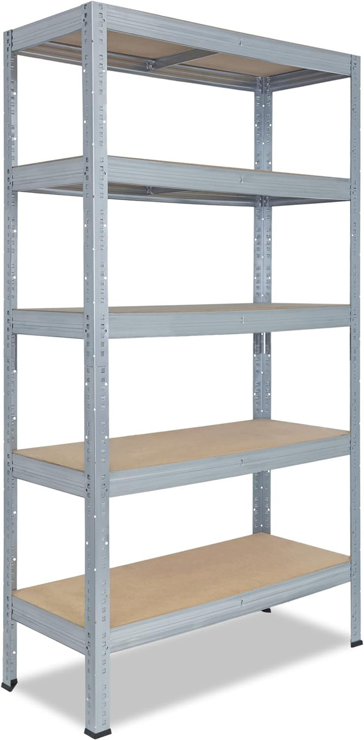 shelfplaza® 180x30x45cm Profi Schwerlastregal verzinkt/Metallregal mit 5 Böden à 200kg Tragkraft/Kel
