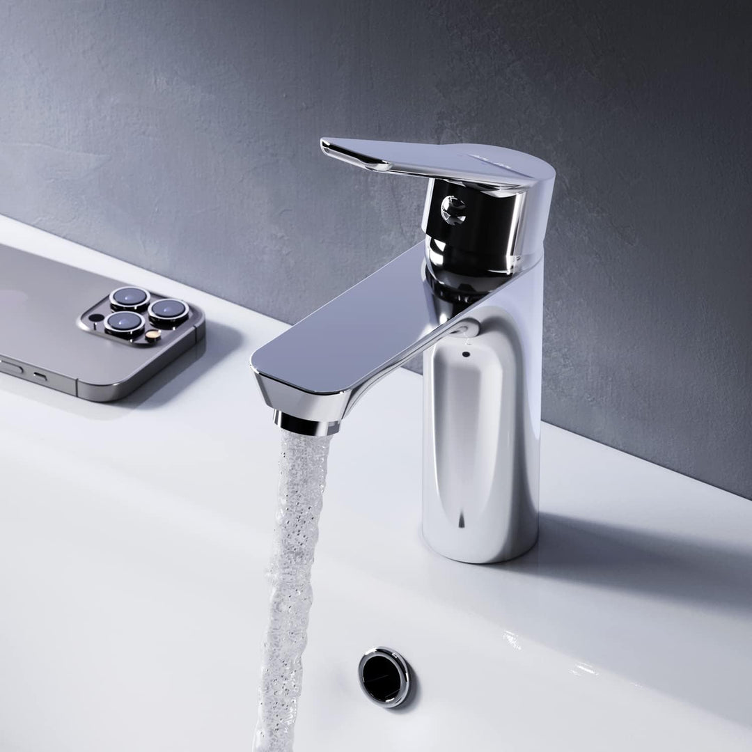 AM.PM Hit Waschtischarmatur mit Einhebelmischer | SoftMotion Keramikkartusche, Neoperl Aerator | kra