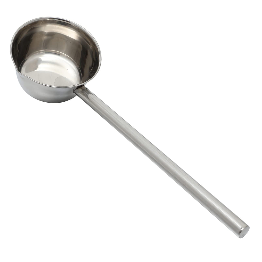 HEMOTON Wasserschaufel Metall Aufgusskelle Edelstahl Wasserpfanne mit Langer Griff Retro Wasserlöffe