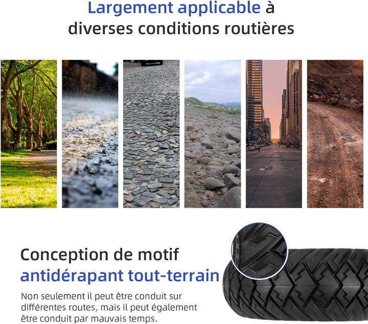 Ulip 10 x 3/255 x 80 (80/65-6) Reifen für Elektroroller, 10 Zoll, Ersatzreifen, vorne oder hinten, f