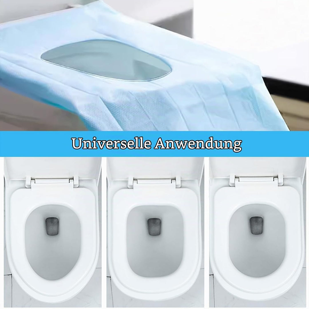 60 Stück Einweg Toilettenauflage, Einweg Toilette Auflage,Toiletten Sitzbezug für Kinder und Erwachs