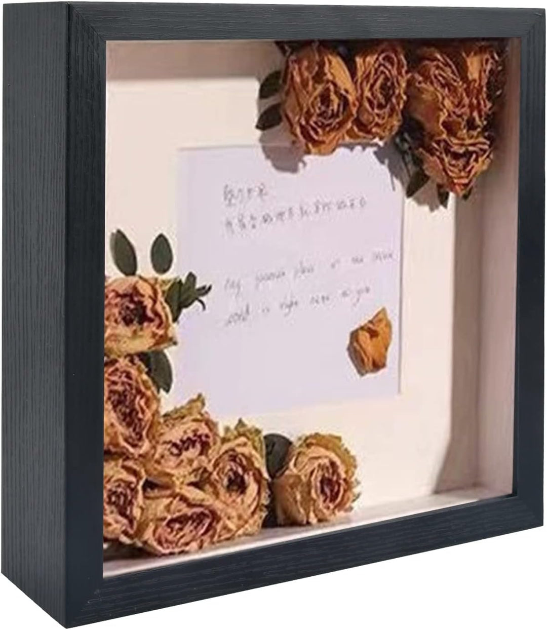 22,5 x 22,5 cm tiefer Eisenrahmen zum Befüllen von 3D-Bildern, Rahmen für 3D-Bilder, 3D-Box-Bilderra