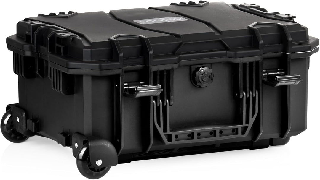 Zelsius Transportkoffer mit Schaumstoffpolsterung | 18 Liter | Kamerakoffer mit Rollen, Outdoorbox,