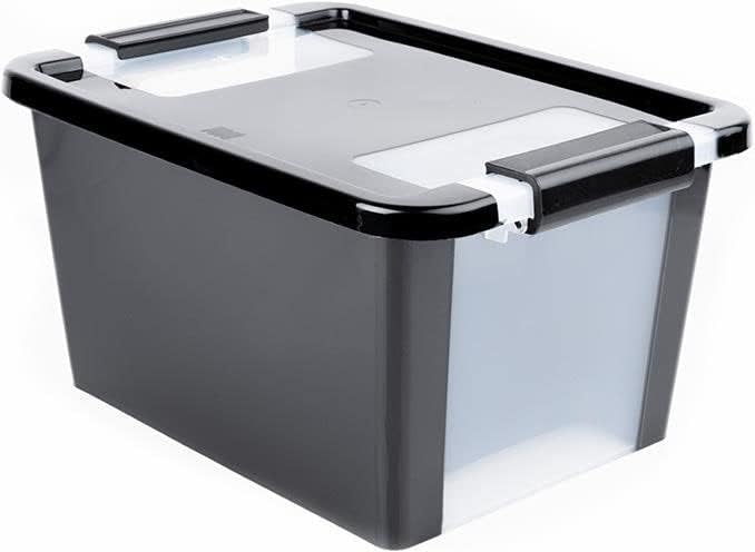 PROREGAL SuperSparSet 2x Mehrzweck Aufbewahrungsbehälter STORAGE mit Deckel | HxBxT 28x55x35cm | 40