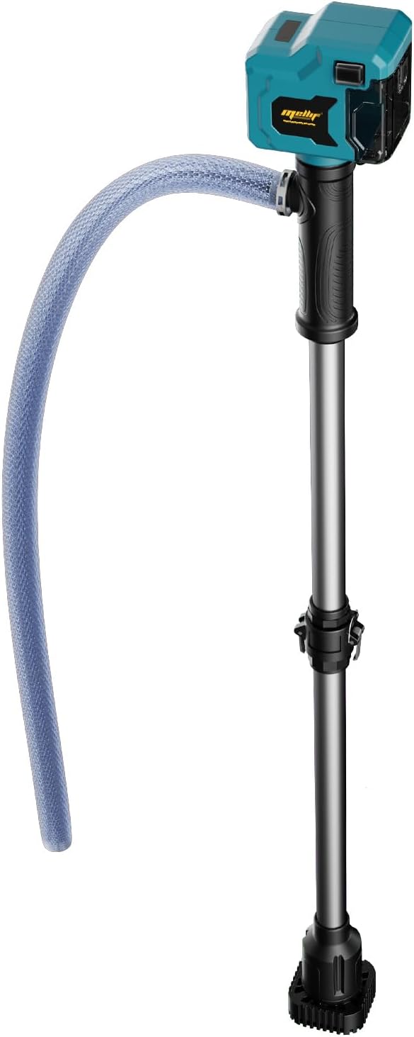 Mellif Akku Regenfasspumpe Wasserpumpe für Makita Akku 18V, max. Fördermenge 2725 L/h,Förderhöhe 8 m