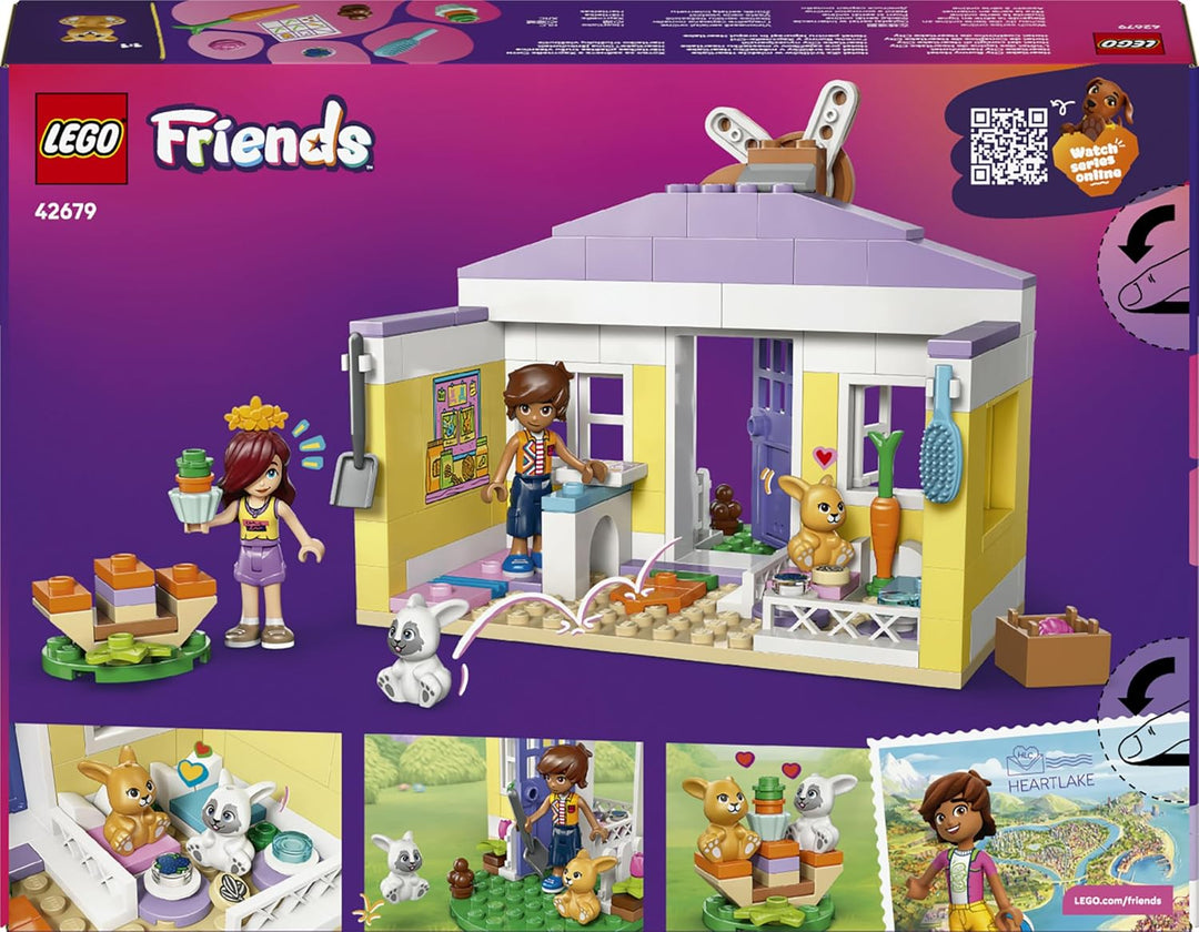 LEGO Friends Heartlake City Hasenhotel - Haus-Spielset mit 2 Mini Puppen, 2 Tierfiguren &amp; Tierpflege
