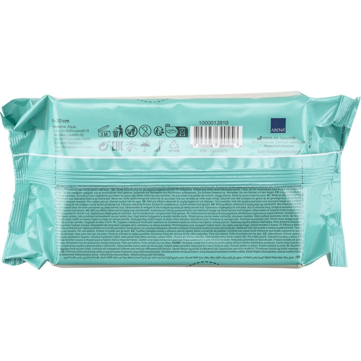 Bambo Nature Baby-Feuchttücher - 960 Tücher - 12er Vorratspack | Feuchtigkeitsspendende sanfte Tüche