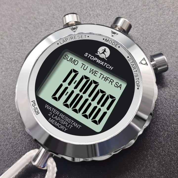 Rolilink Stoppuhr, Metall-Stoppuhr für Sport, wasserdichte Stoppuhren, Timer für Sport und Wettkämpf